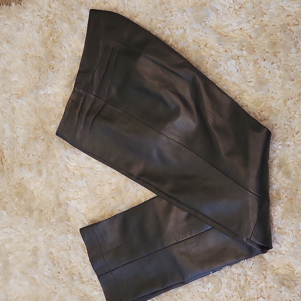 LEATHER PANTS - Picture 3 of 12